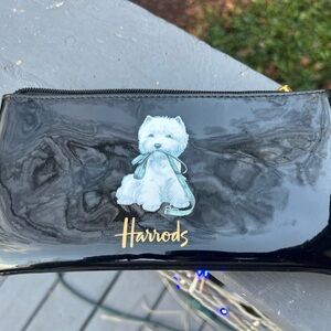 Harrods Black Dog Print Women's  Clutch
